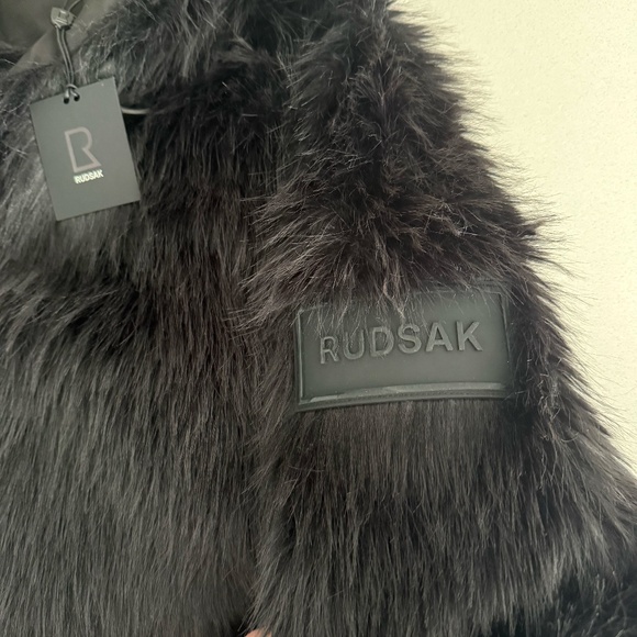 NWT Rudsak Ellison Shaggy Faux Fur Oversize Hoodie - Picture 13 of 16